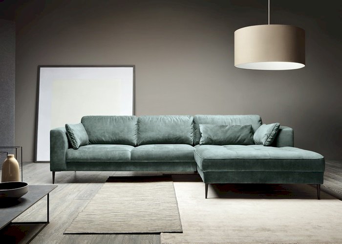 Etap Sofa - Luzi - Narożnik 2DL-REC/BK Z FUNKCJĄ SPANIA