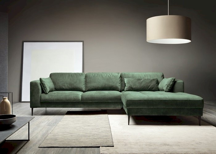 Etap Sofa - Luzi - Narożnik 2DL-REC/BK Z FUNKCJĄ SPANIA