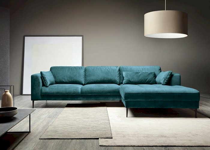 Etap Sofa - Luzi - Narożnik 2DL-REC/BK Z FUNKCJĄ SPANIA