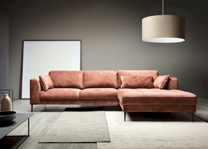 Etap Sofa - Luzi - Narożnik 2DL-REC/BK Z FUNKCJĄ SPANIA