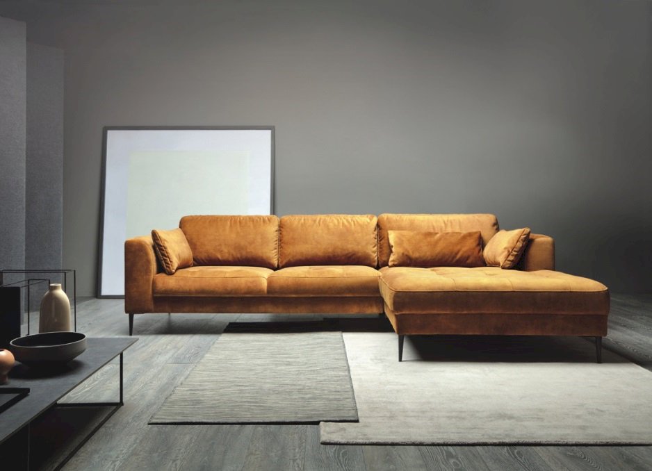 Etap Sofa - Luzi - Narożnik 2DL-REC/BK Z FUNKCJĄ SPANIA