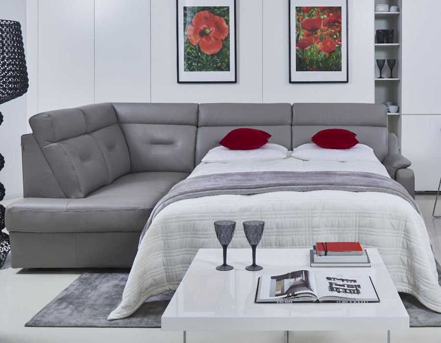 Vero - papavero -  narożnik z funkcją spania 3rdl+x90k+1tp