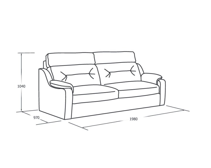 Vero - papavero - sofa 3 osobowa z funkcją spania 3rd2