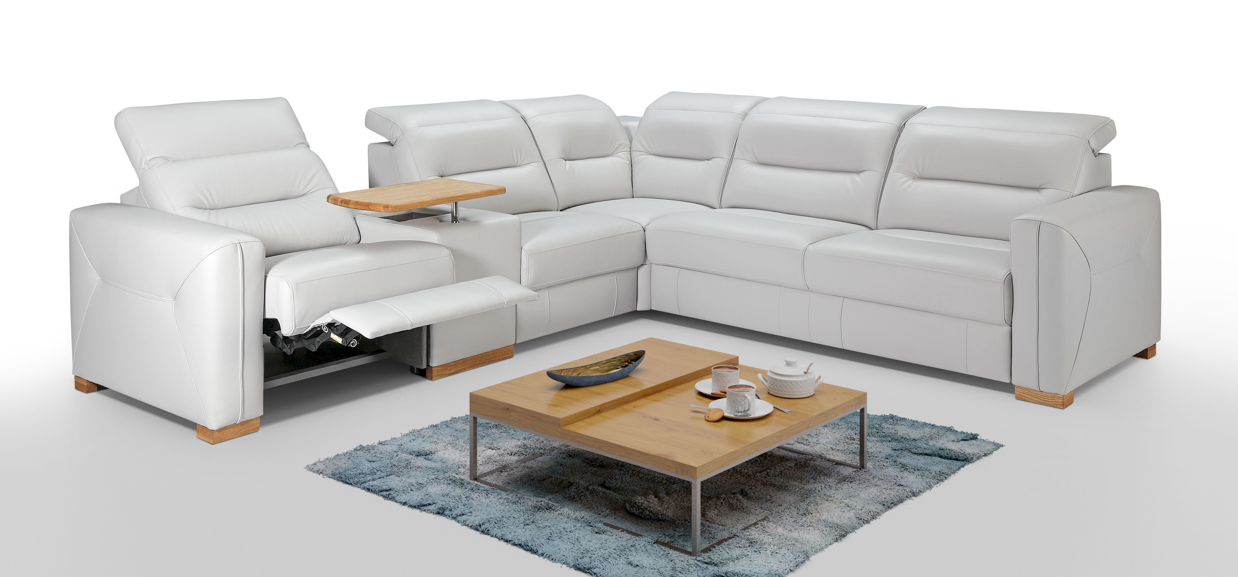 Feniks - Exellence Narożnik BOK/L-1BBEL-PL-1BB-E-2,5FR z funk. spania i relaksem elektrycznym