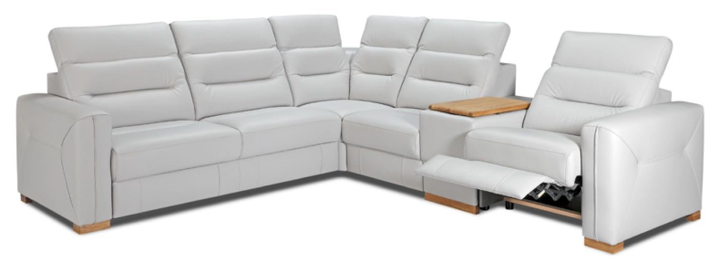 Feniks - Exellence Narożnik 2,5FL-E-1BB-PL-1BBEL-BOK/R z funk. spania I relaksem elektrycznym