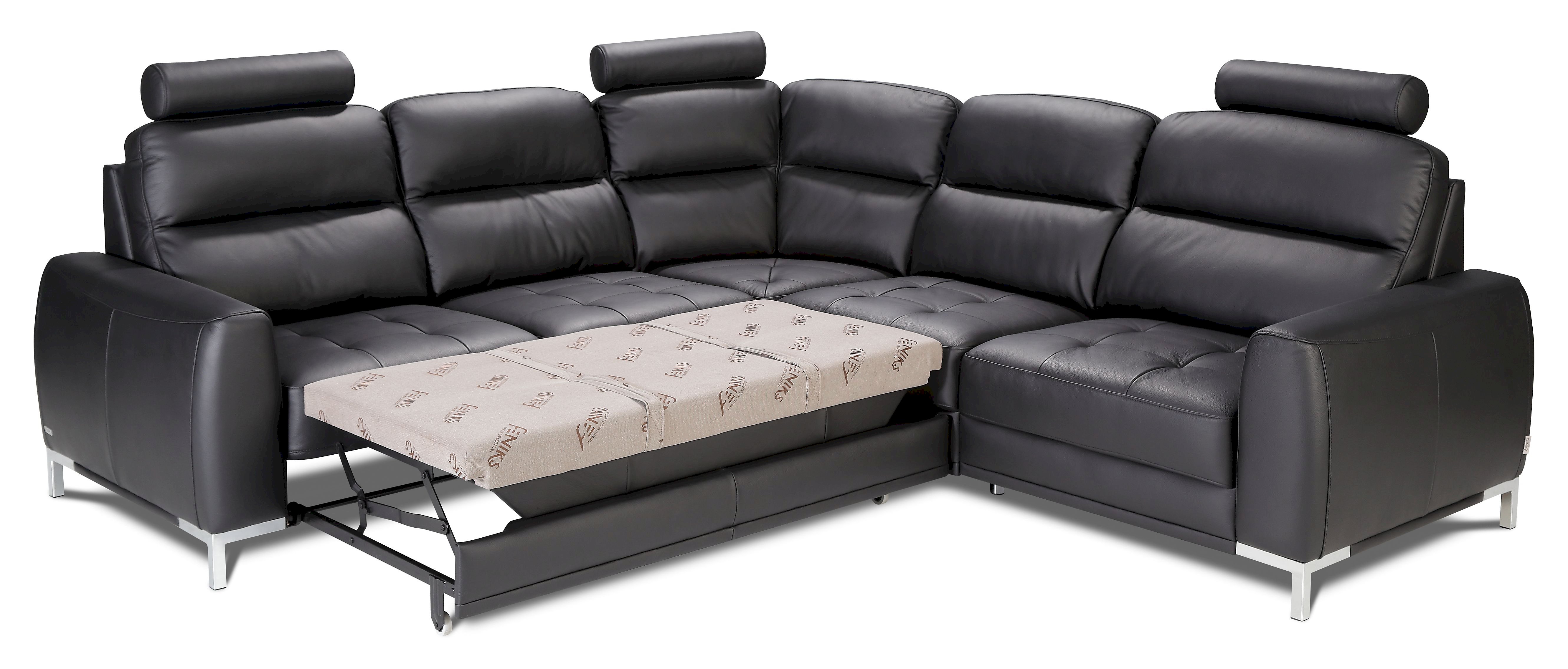 Feniks - Lino - Narożnik 2,5FL-E-1BB-1BBEL-BOK/R z funkcją spania