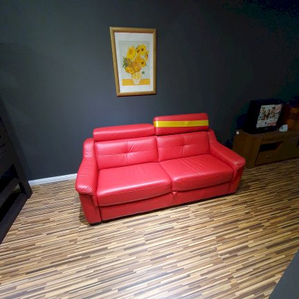 Vero Mughetto - zestaw (sofa z f.spania + fotel z f.relax) Vero Mughetto - zestaw (sofa z f.spania + fotel z f.relax)