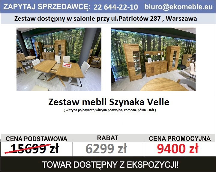 ZESTAW MEBLI SZYNAKA VELLE