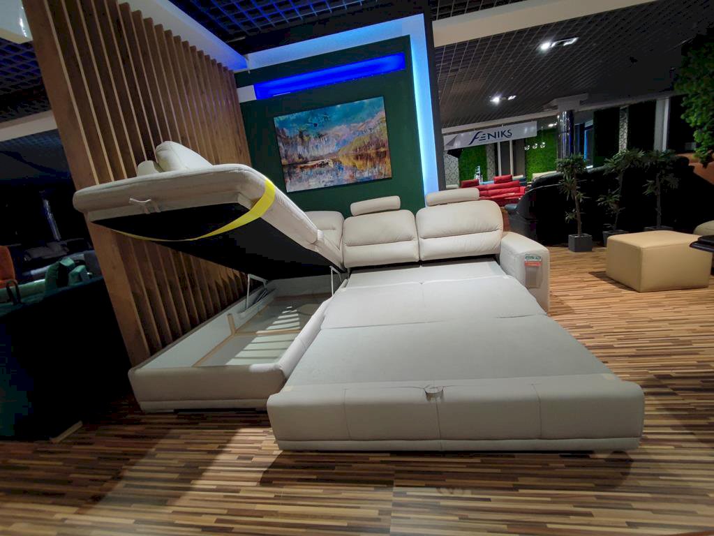 Bono narożnik z funkcją spania i pojemnikiem na pościel