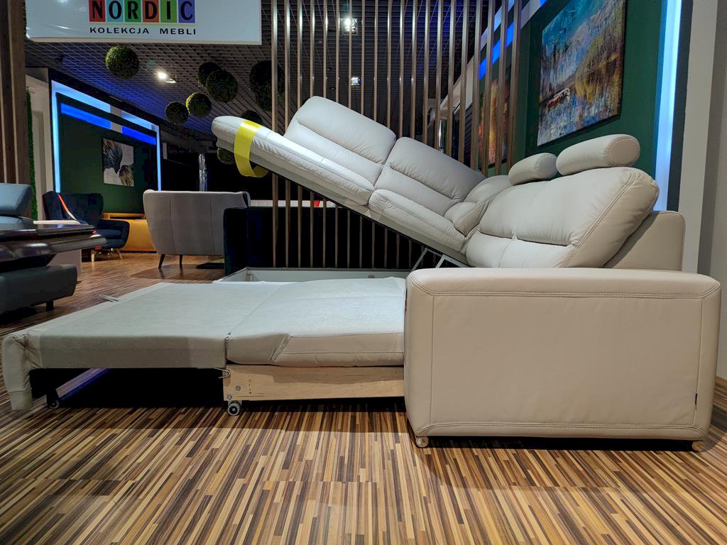 Bono narożnik z funkcją spania i pojemnikiem na pościel