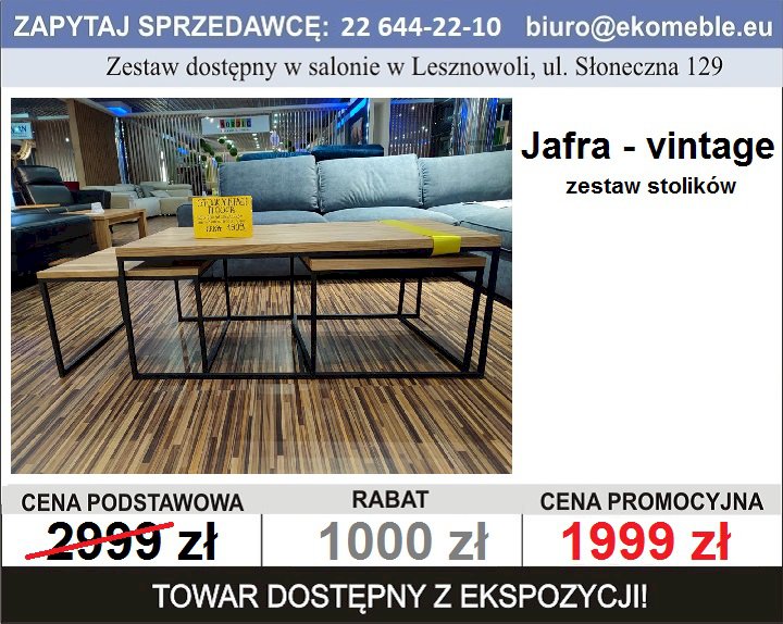 Jafra - zestaw stolików Vintage