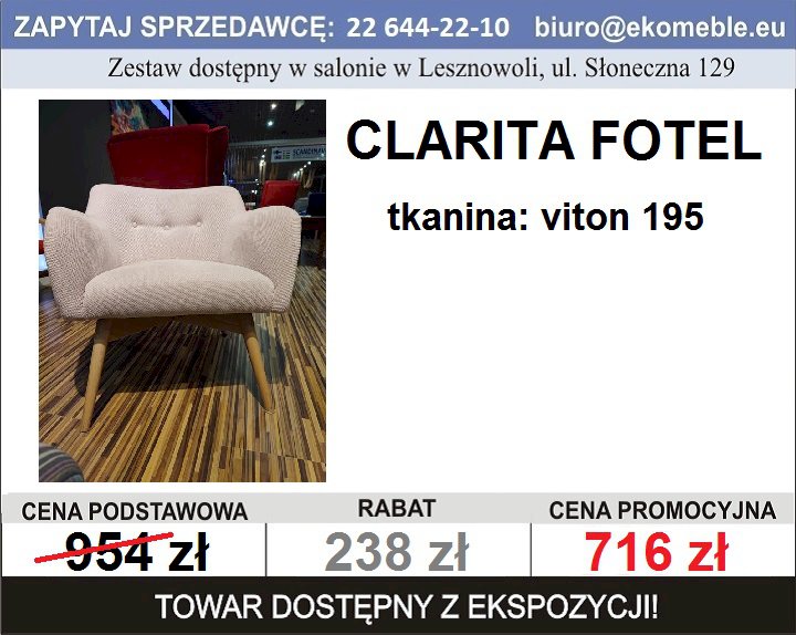 Clarita Fotel , tk.Viton 195
