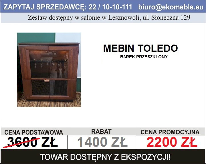 MEBIN - TOLEDO BAREK PRZESZKLONY