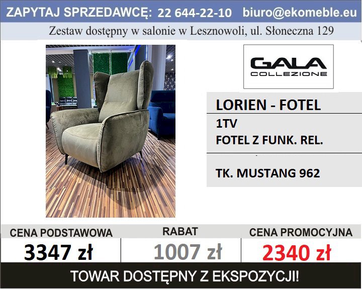 GALA - LORIEN - 1TV FOT. Z FUNK. REL. MAN. TK.MUSTANG 962 GALA - LORIEN - 1TV FOT. Z FUNK. REL. MAN. TK.MUSTANG 962